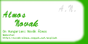 almos novak business card